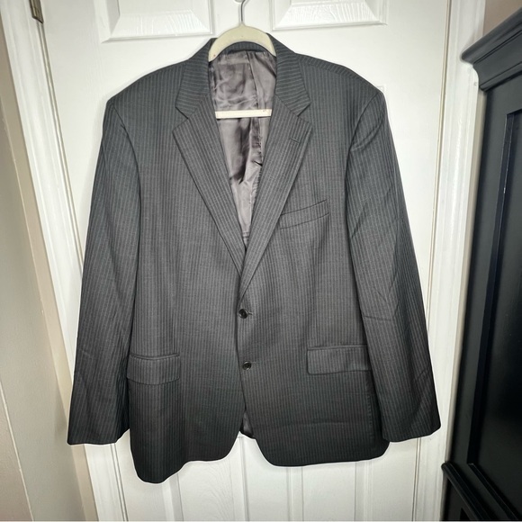 Brooks Brothers Other - Brooks Brothers 346 Men’s 46L Gray Stripe 100% Wool Sport Coat Suit Jacket 46 L